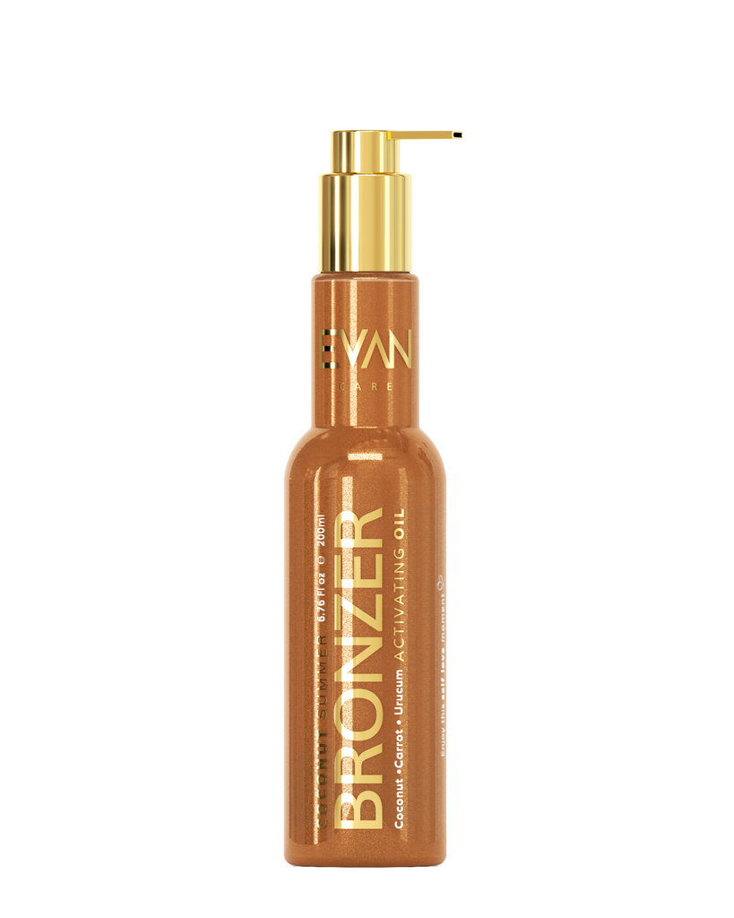 Water-Resistant Tanning Accelerator - Long Lasting Hollywood Tan With Shiny Gold Particles